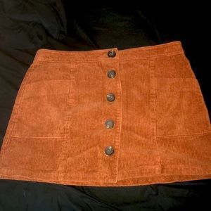 Burnt orange skirt